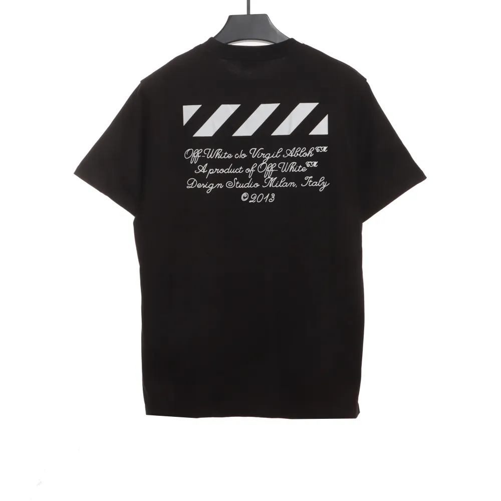 OW City Series 23 Slogan Short Sleeve Black