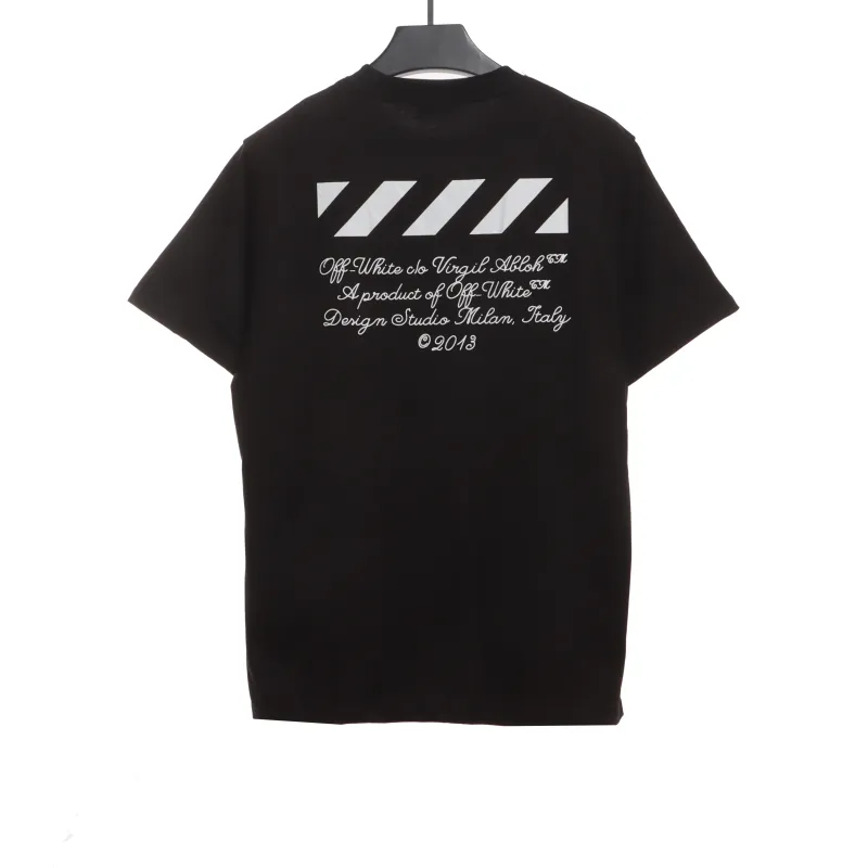 OW City Series 23 Slogan Short Sleeve Black