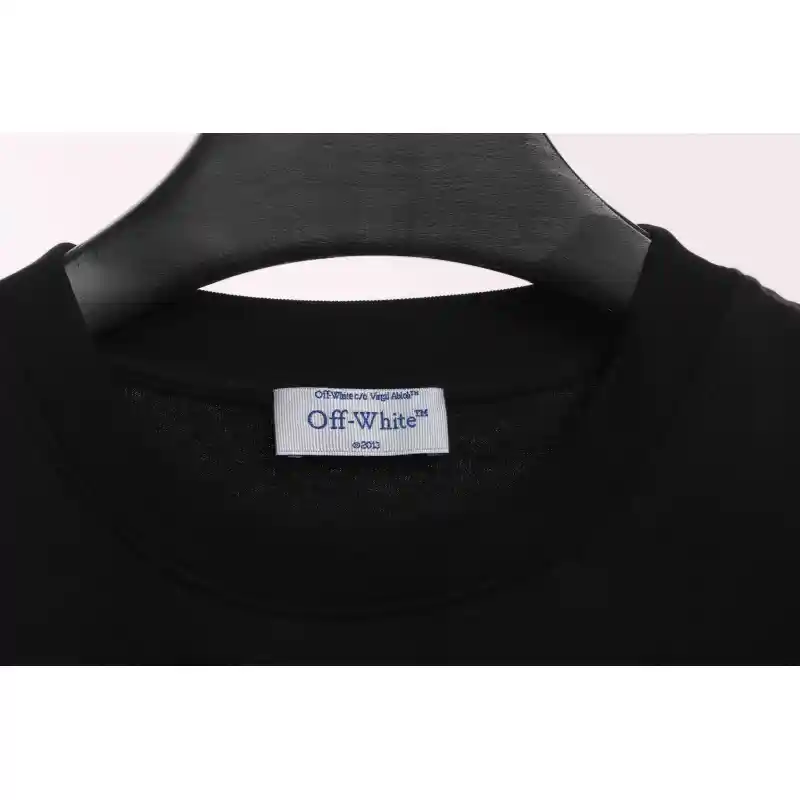OW City Series 23 Slogan Short Sleeve Black