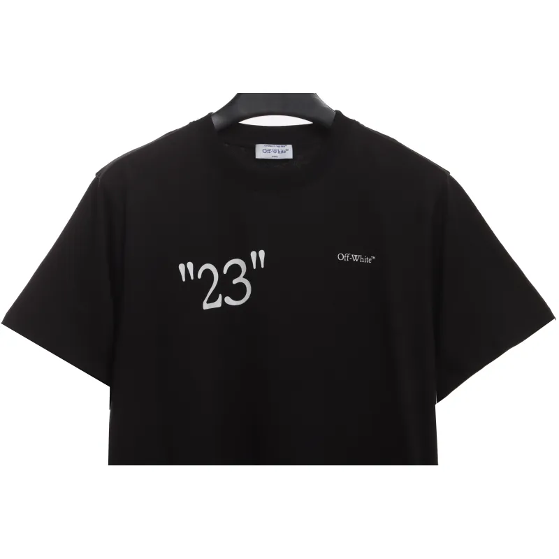 OW City Series 23 Slogan Short Sleeve Black