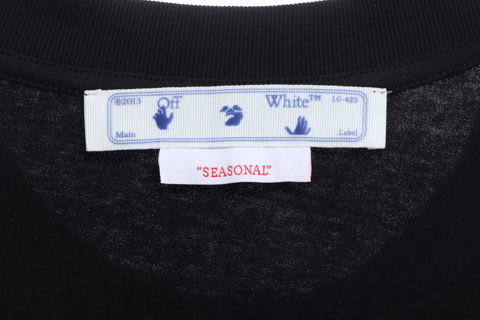 OW Classical Religious Oil Painting Short Sleeve Black