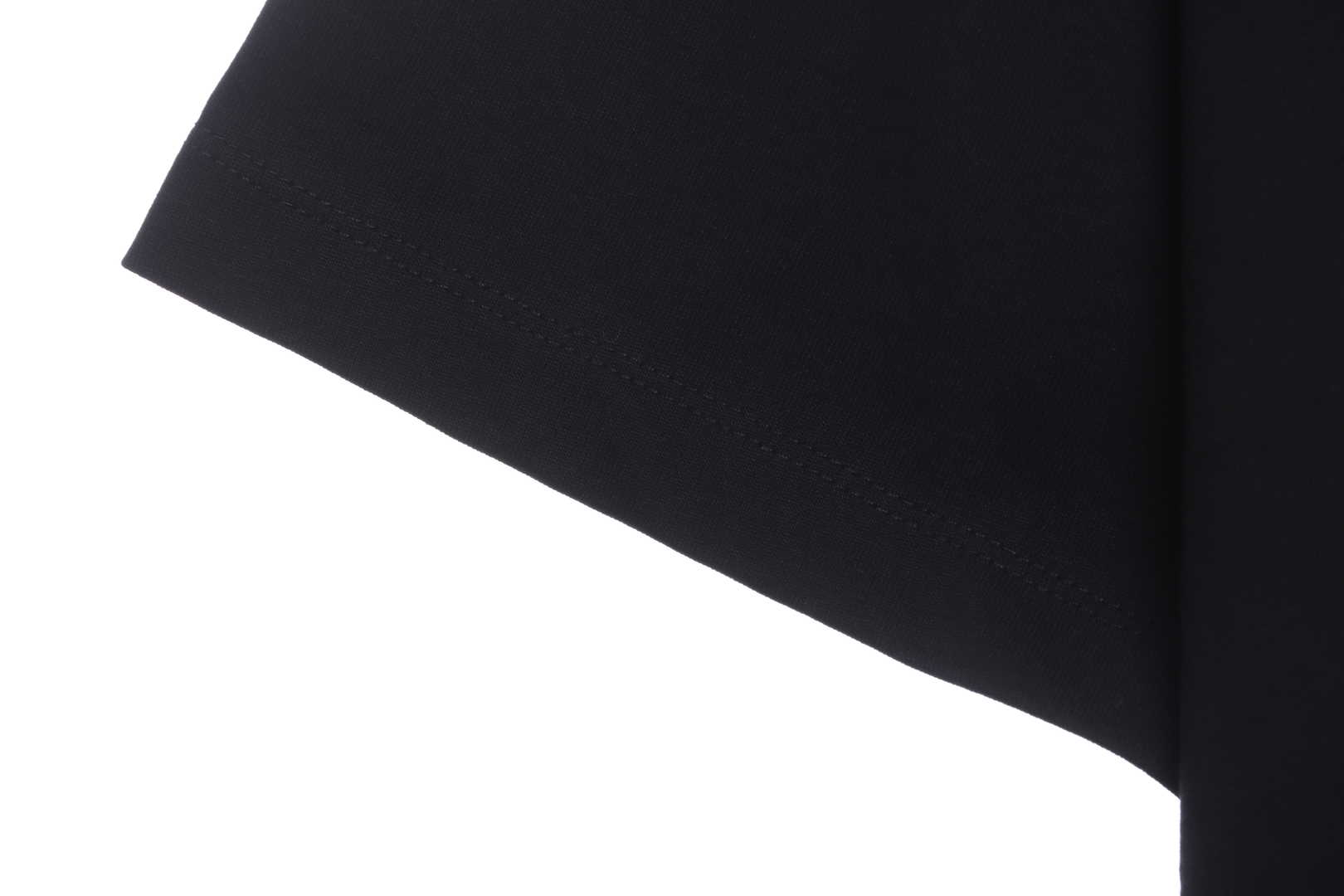 OW Classical Religious Oil Painting Short Sleeve Black