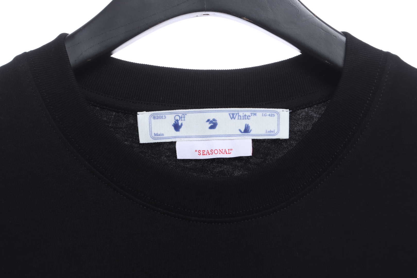 OW Classical Religious Oil Painting Short Sleeve Black