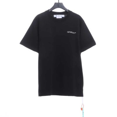 OW Classical Religious Oil Painting Short Sleeve Black 02