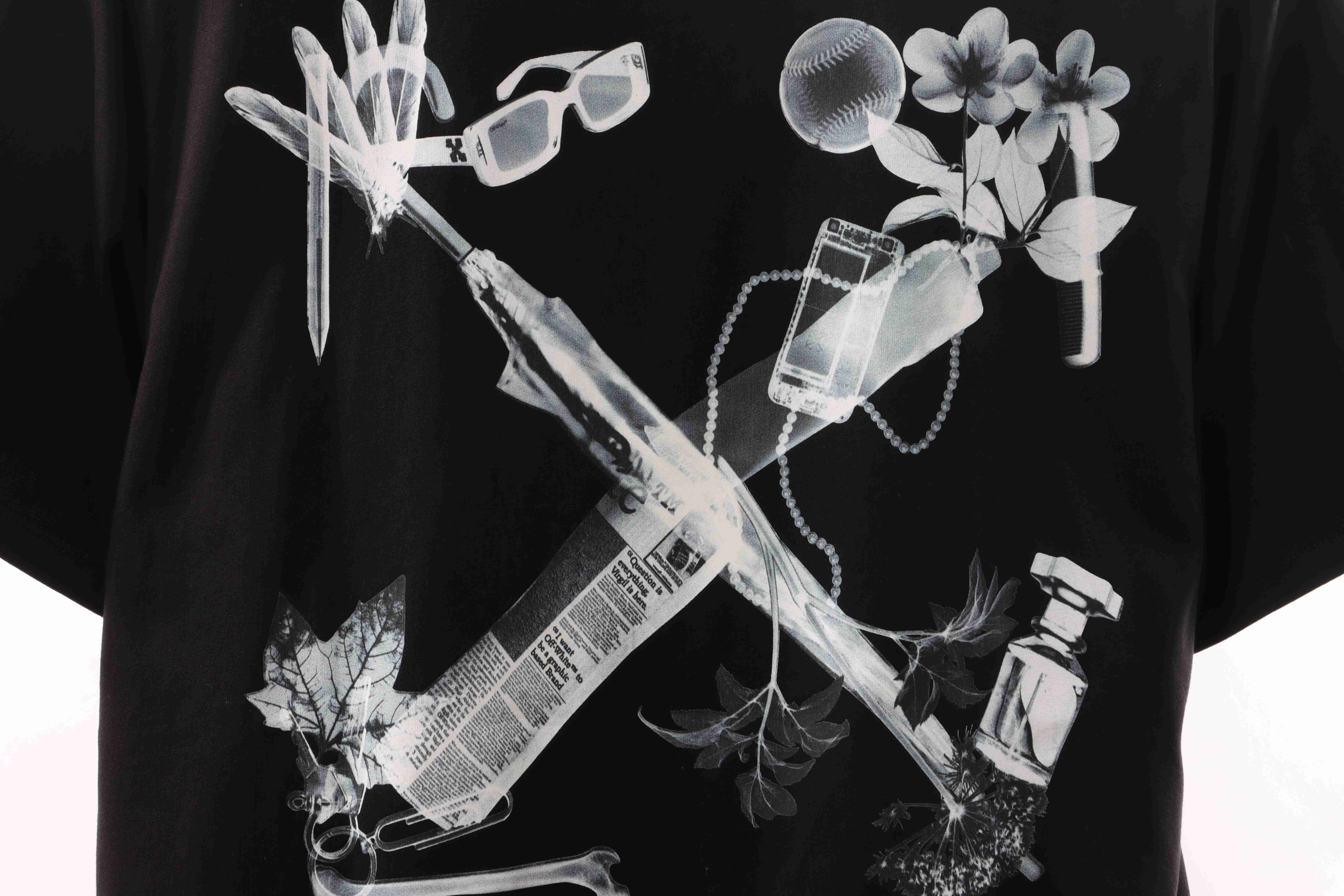 OW digital earphones arrow print short sleeves