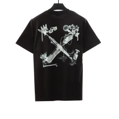 OW digital earphones arrow print short sleeves 02