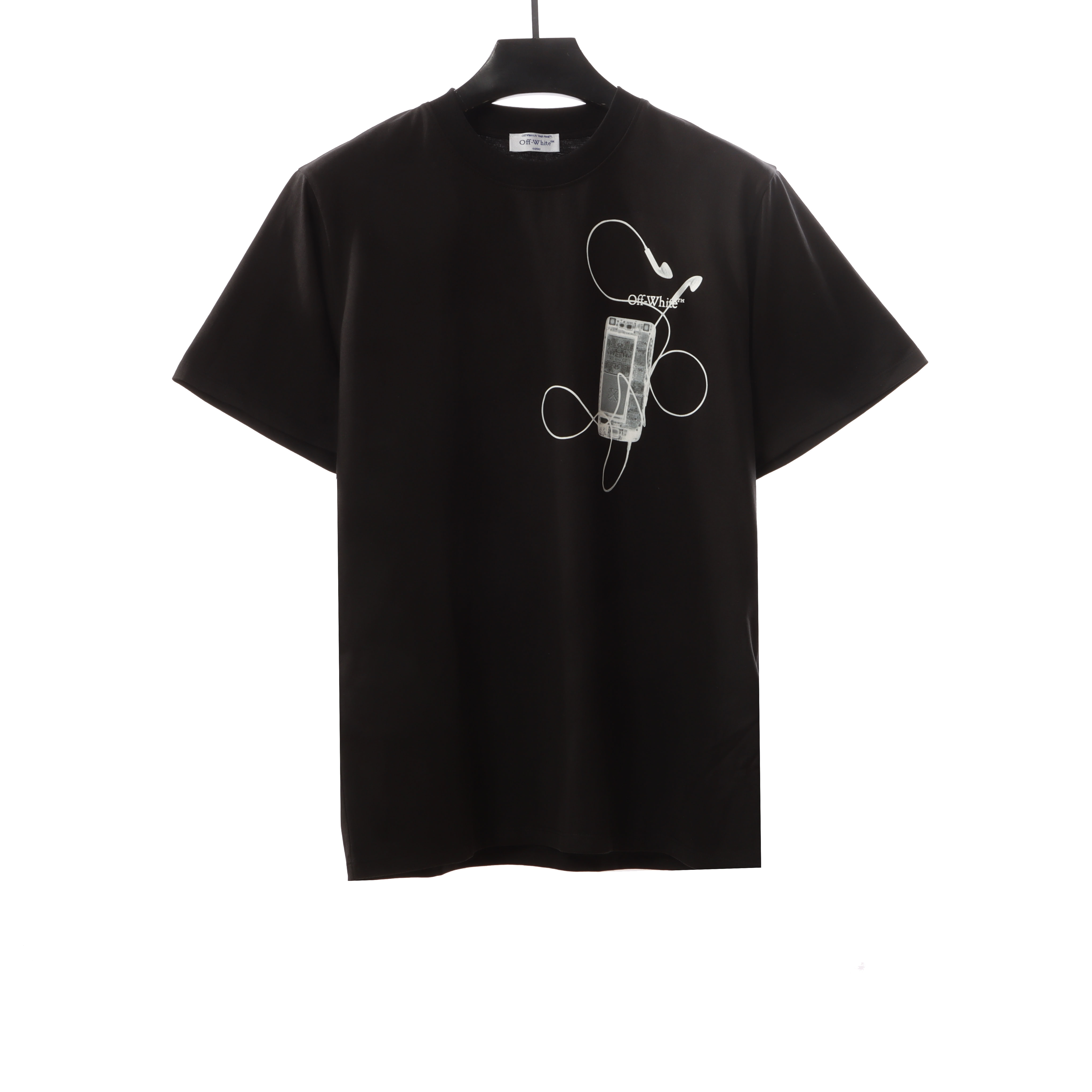 OW digital earphones arrow print short sleeves