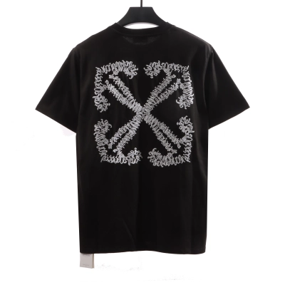 OW embroidered arrow short sleeves black 01