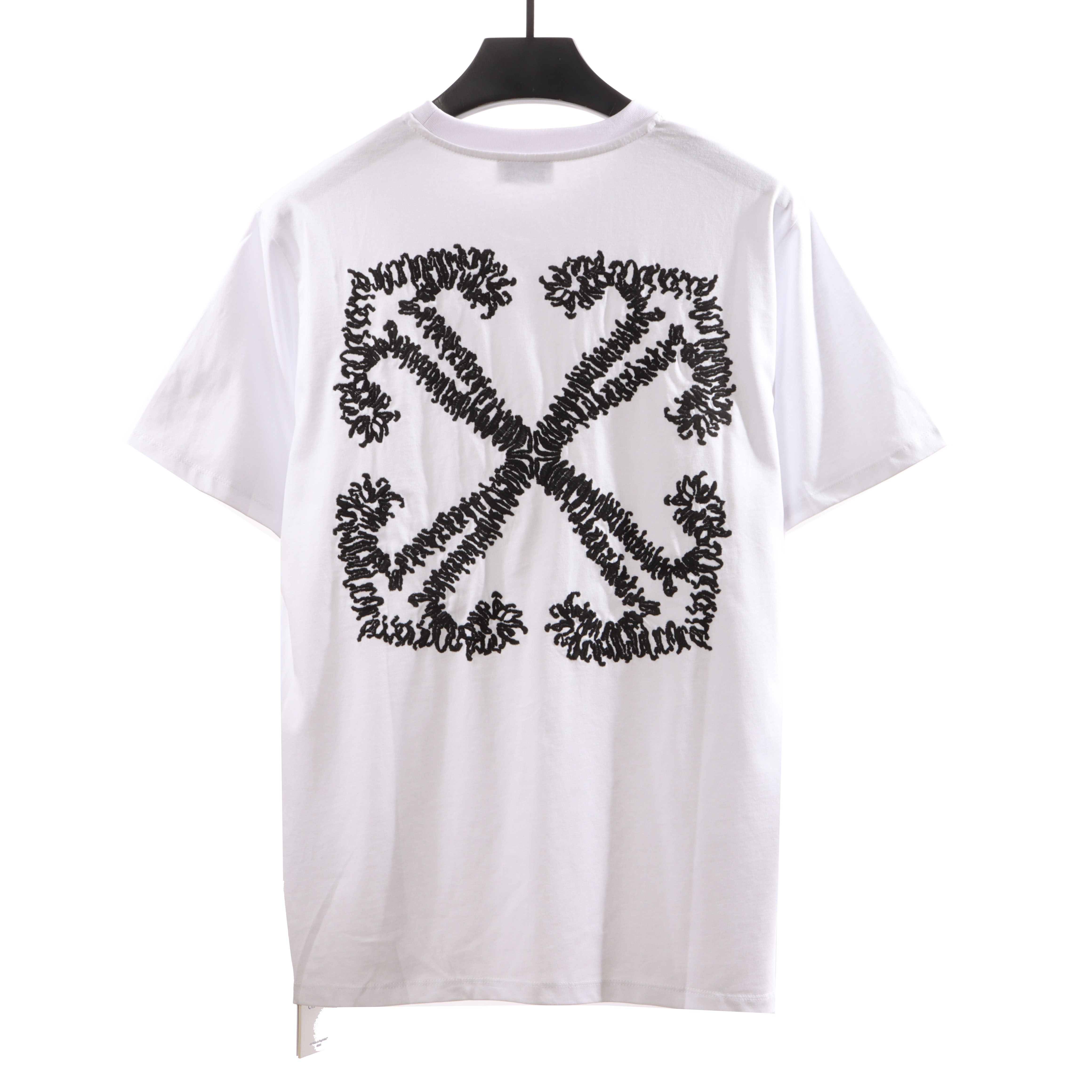 OW embroidered arrow short sleeves White