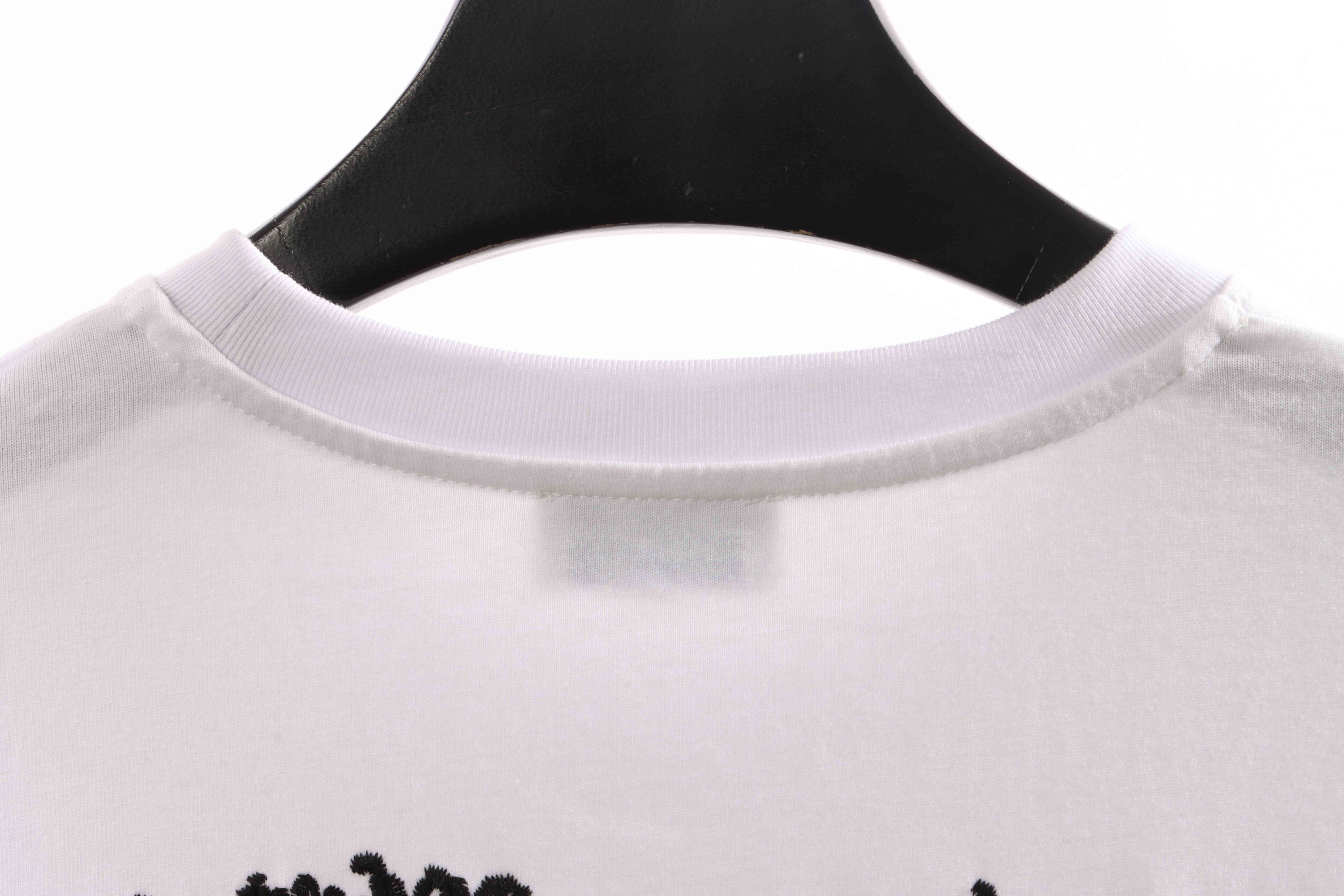 OW embroidered arrow short sleeves White