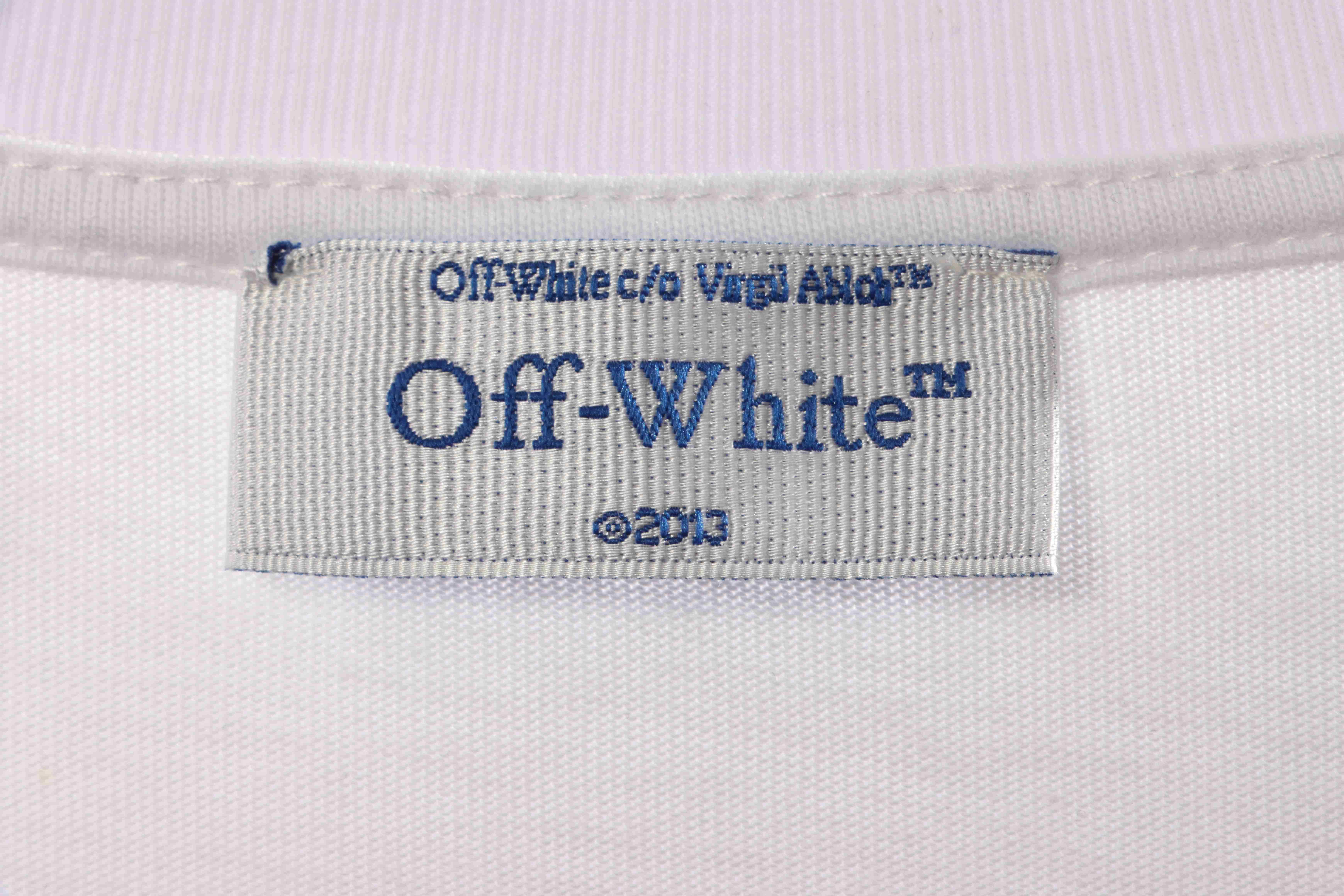 OW embroidered arrow short sleeves White