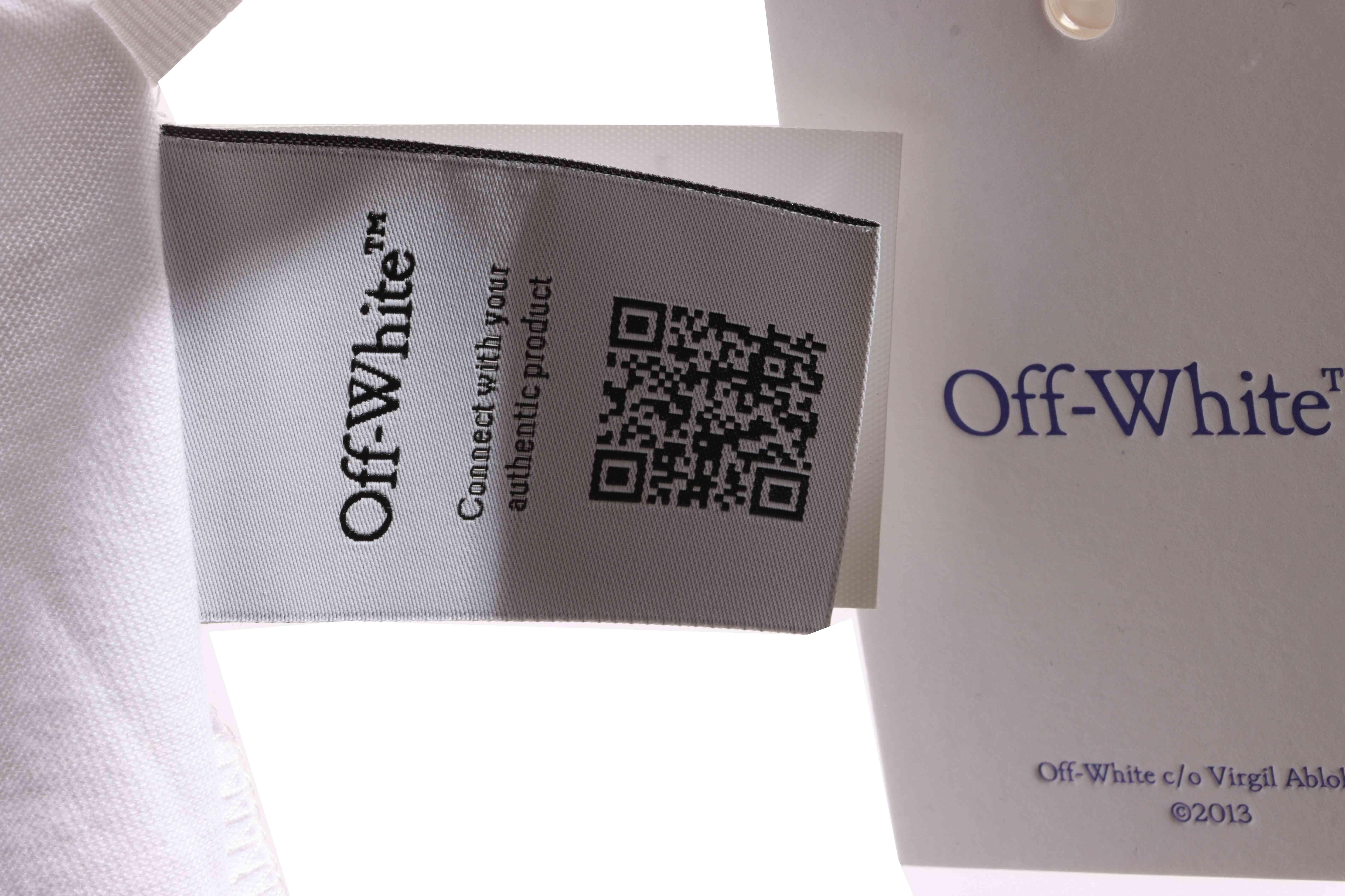 OW embroidered arrow short sleeves White