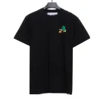 OW environmentally friendly ink hand-painted colorful graffiti short sleeve black