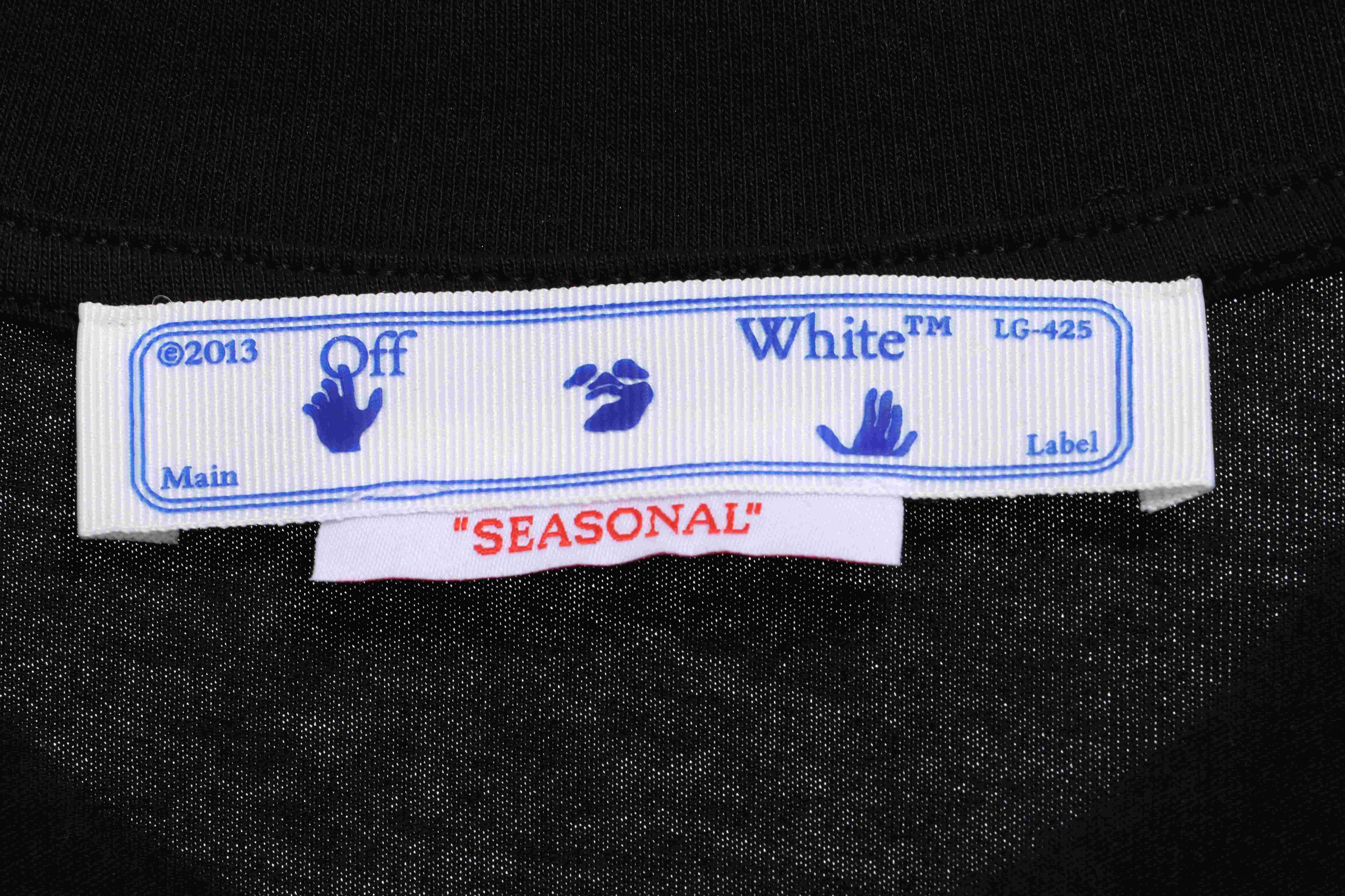 OW environmentally friendly ink hand-painted colorful graffiti short sleeve black