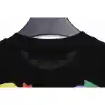 OW environmentally friendly ink hand-painted colorful graffiti short sleeve black