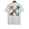 OW Environmentally friendly ink hand-painted colorful graffiti short sleeves white