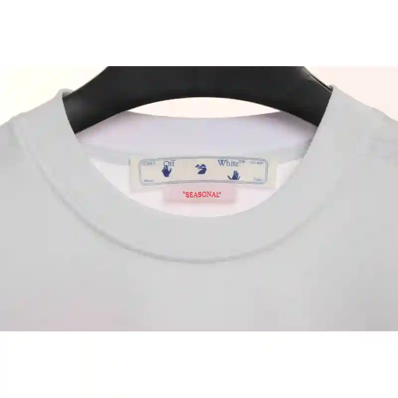 OW Environmentally friendly ink hand-painted colorful graffiti short sleeves white