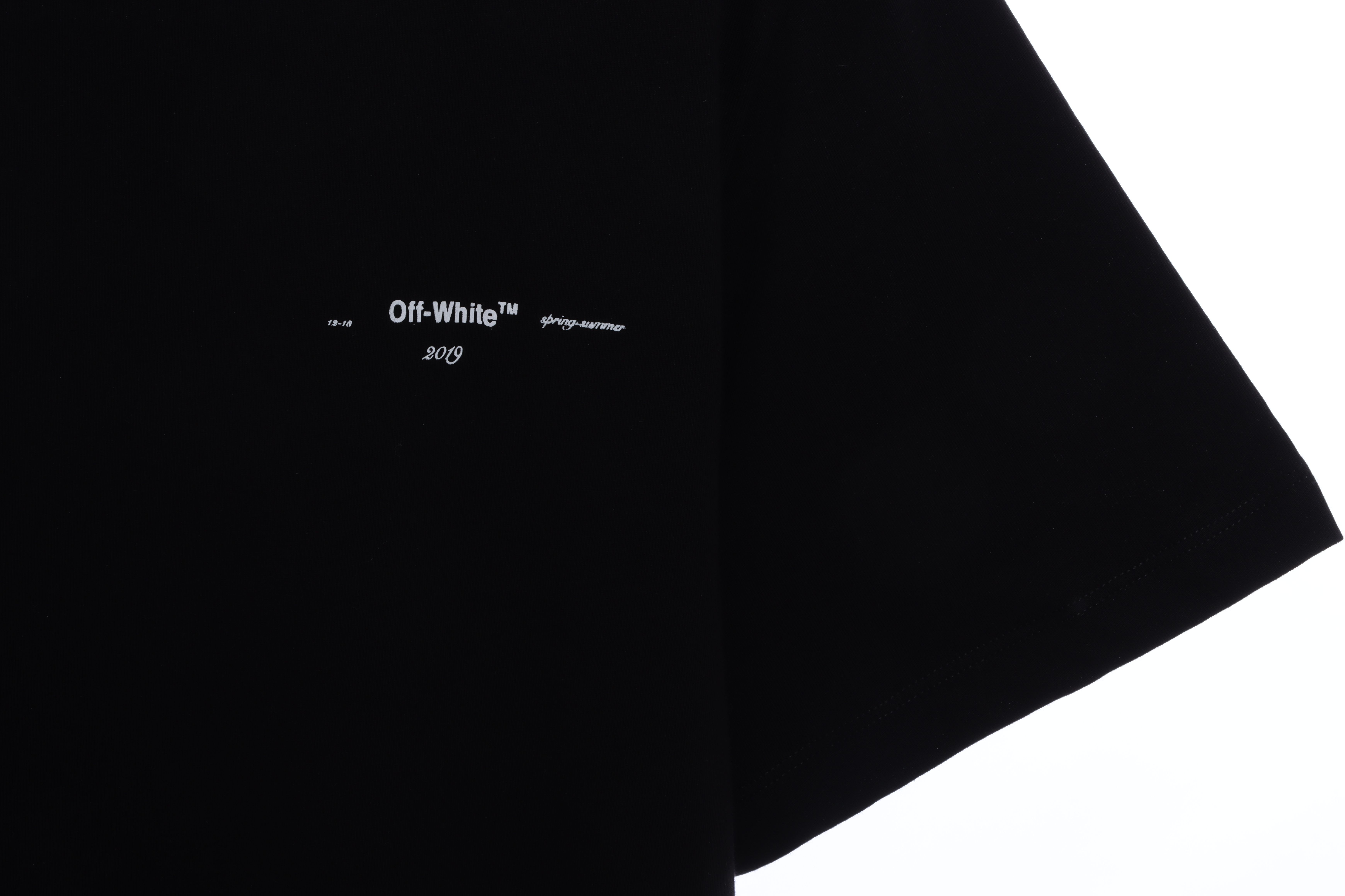 OW Graffiti Pink Arrow Short Sleeve Black