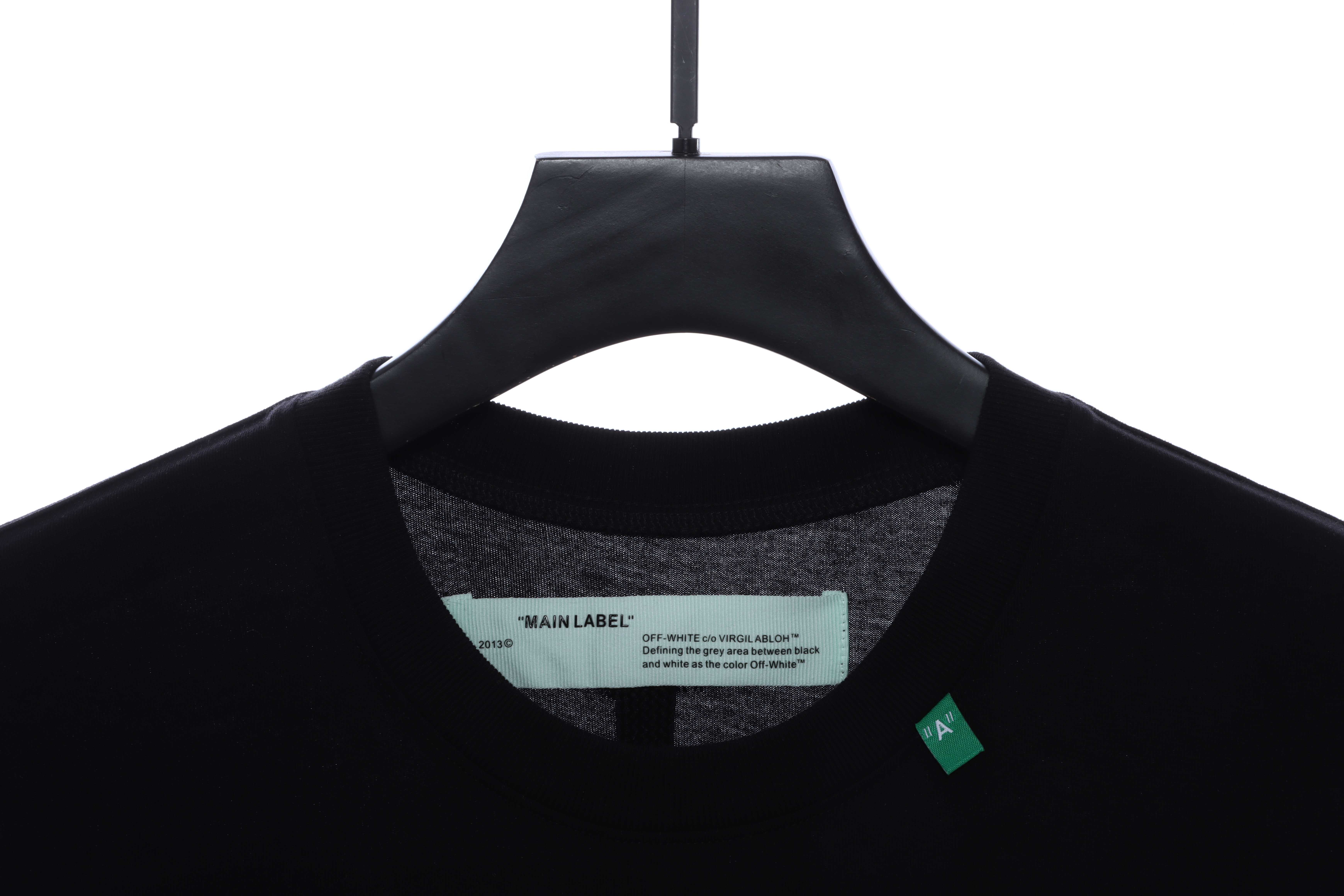 OW Graffiti Pink Arrow Short Sleeve Black