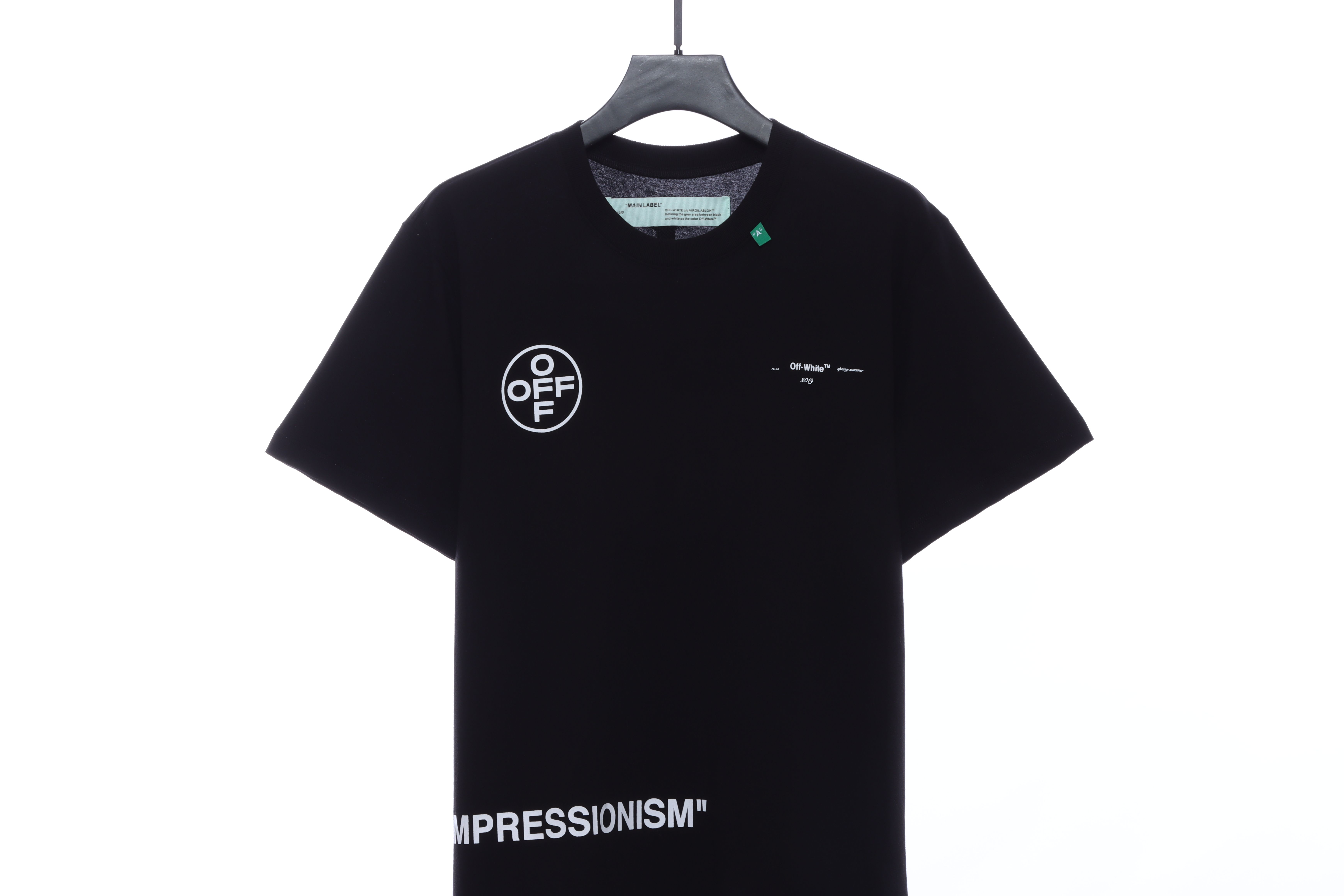 OW Graffiti Pink Arrow Short Sleeve Black