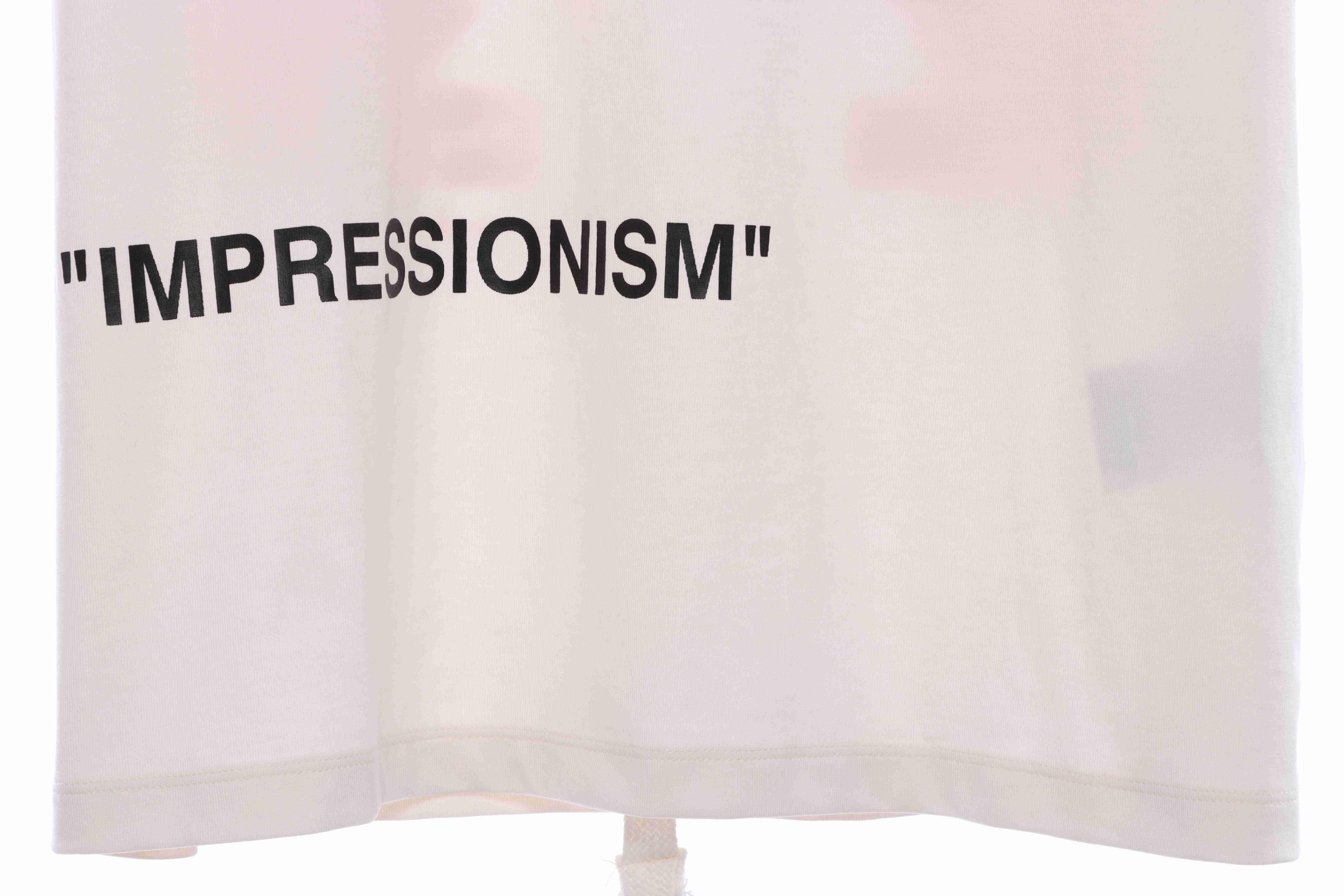 OW Graffiti Pink Arrow Short Sleeve White