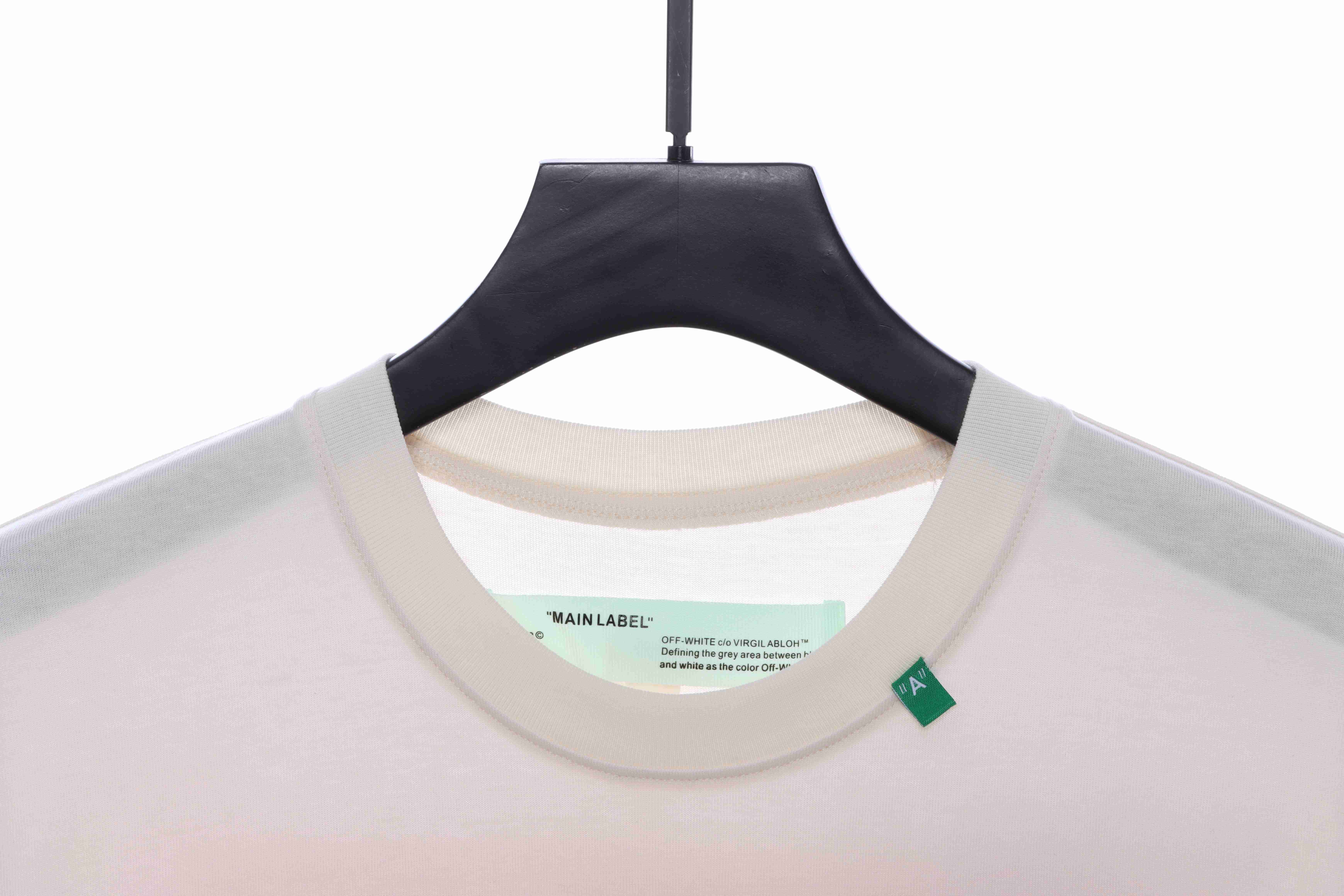 OW Graffiti Pink Arrow Short Sleeve White