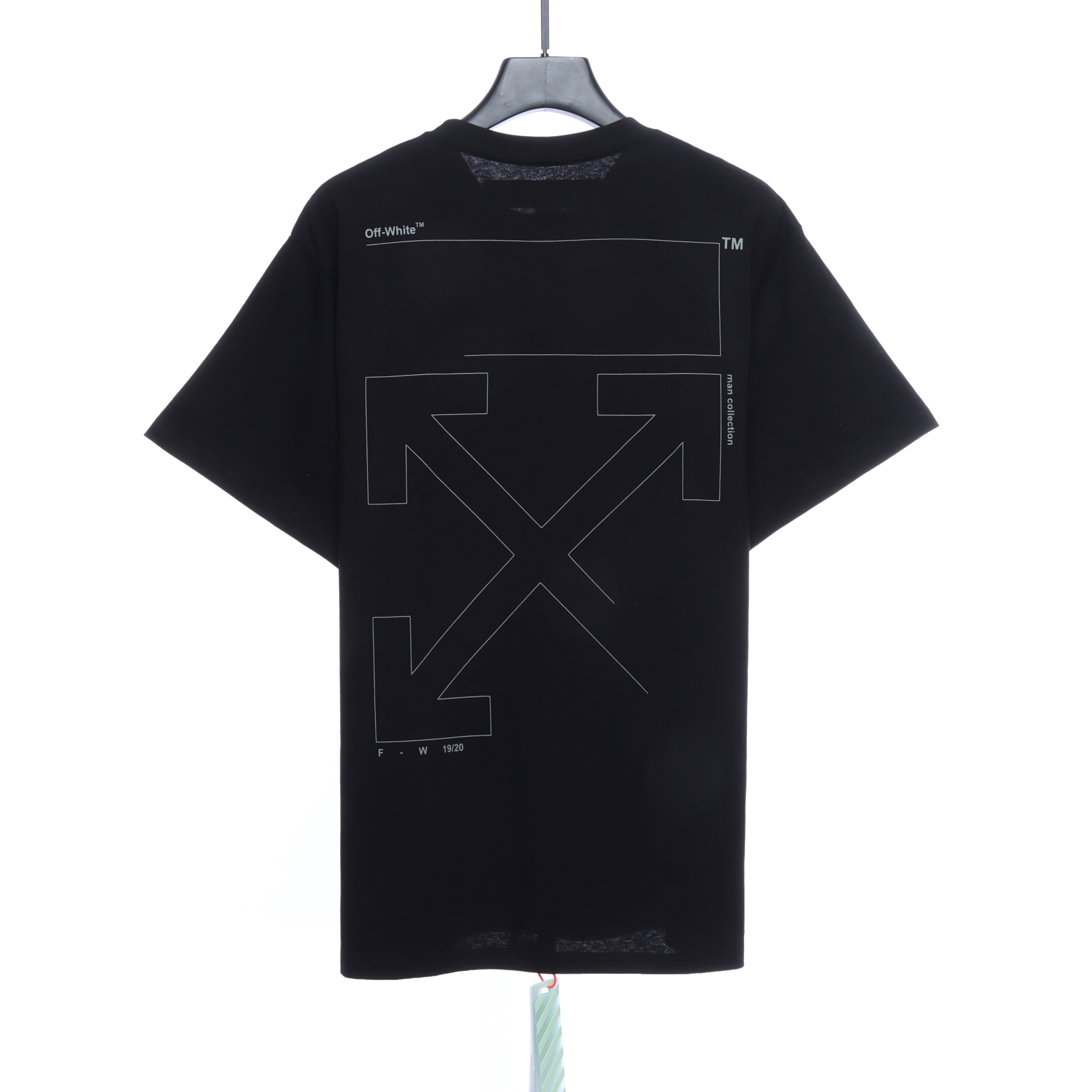 OW Incomplete Arrow Short Sleeve Black