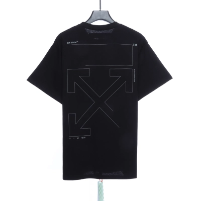 OW Incomplete Arrow Short Sleeve Black 01