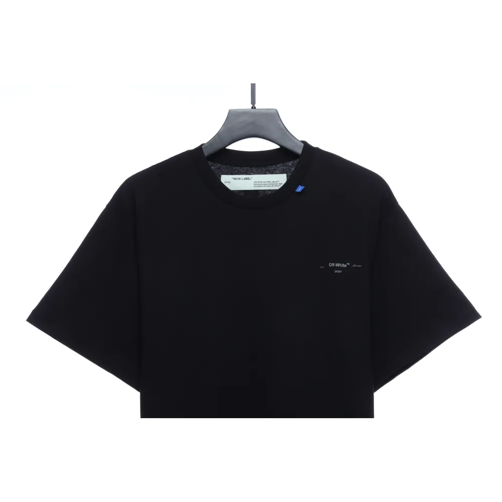 OW Incomplete Arrow Short Sleeve Black