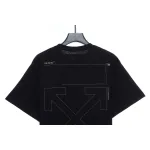 OW Incomplete Arrow Short Sleeve Black