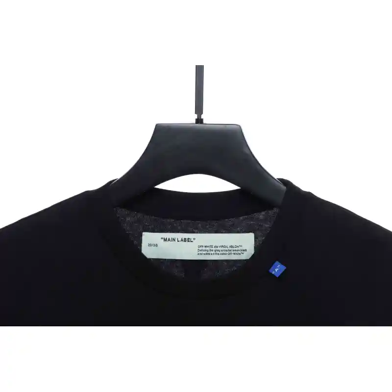 OW Incomplete Arrow Short Sleeve Black