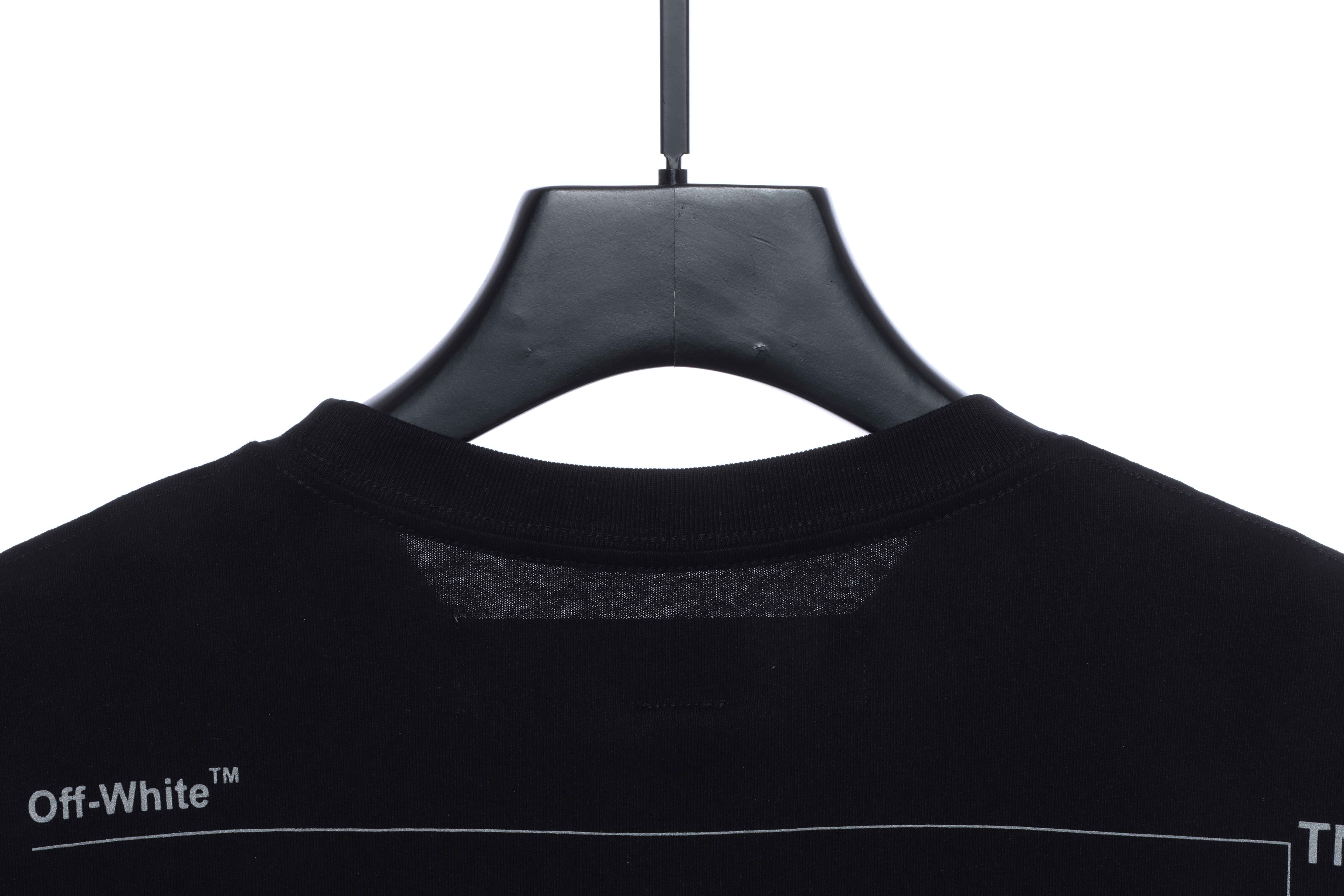 OW Incomplete Arrow Short Sleeve Black