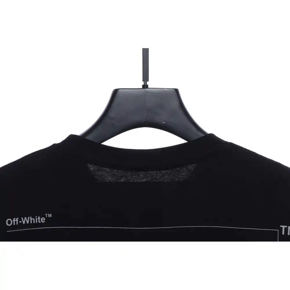 OW Incomplete Arrow Short Sleeve Black
