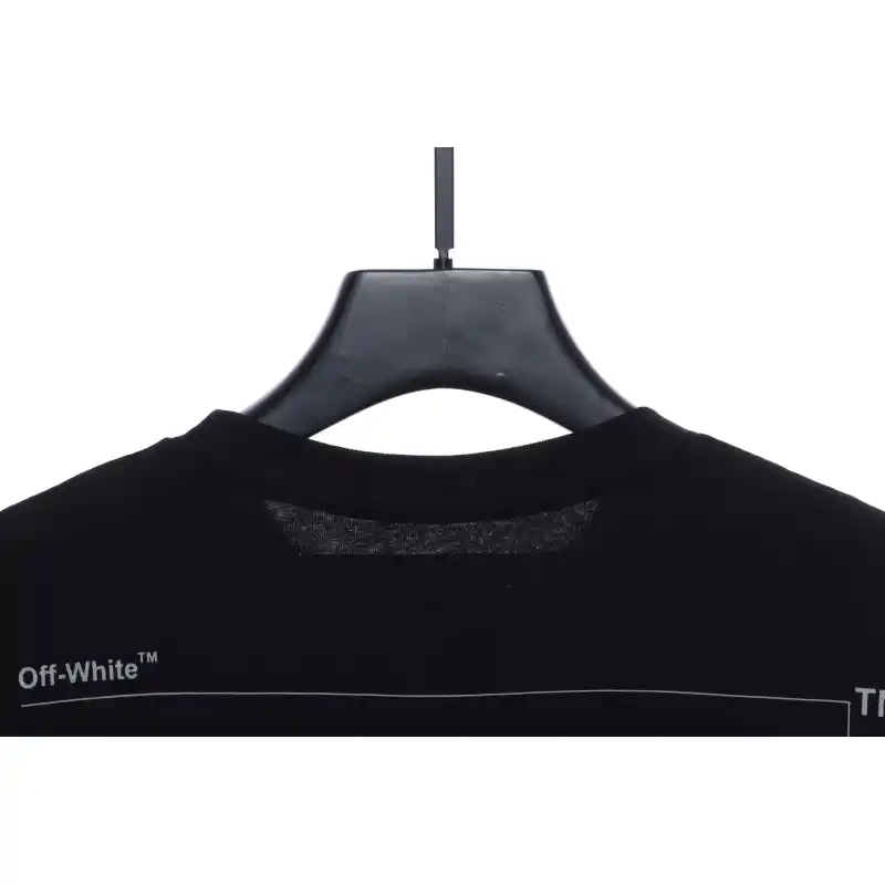 OW Incomplete Arrow Short Sleeve Black