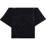 OW Incomplete Arrow Short Sleeve Black