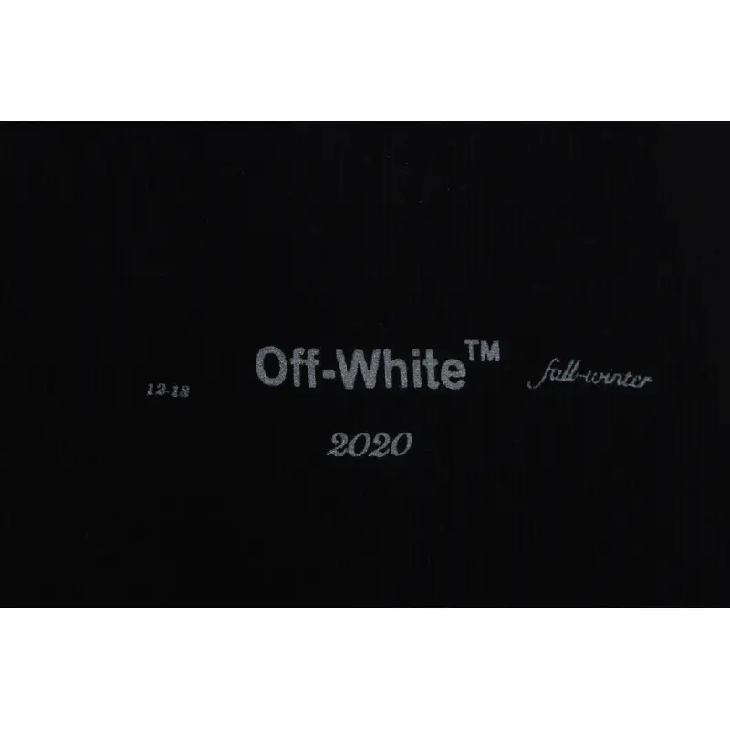 OW Incomplete Arrow Short Sleeve Black