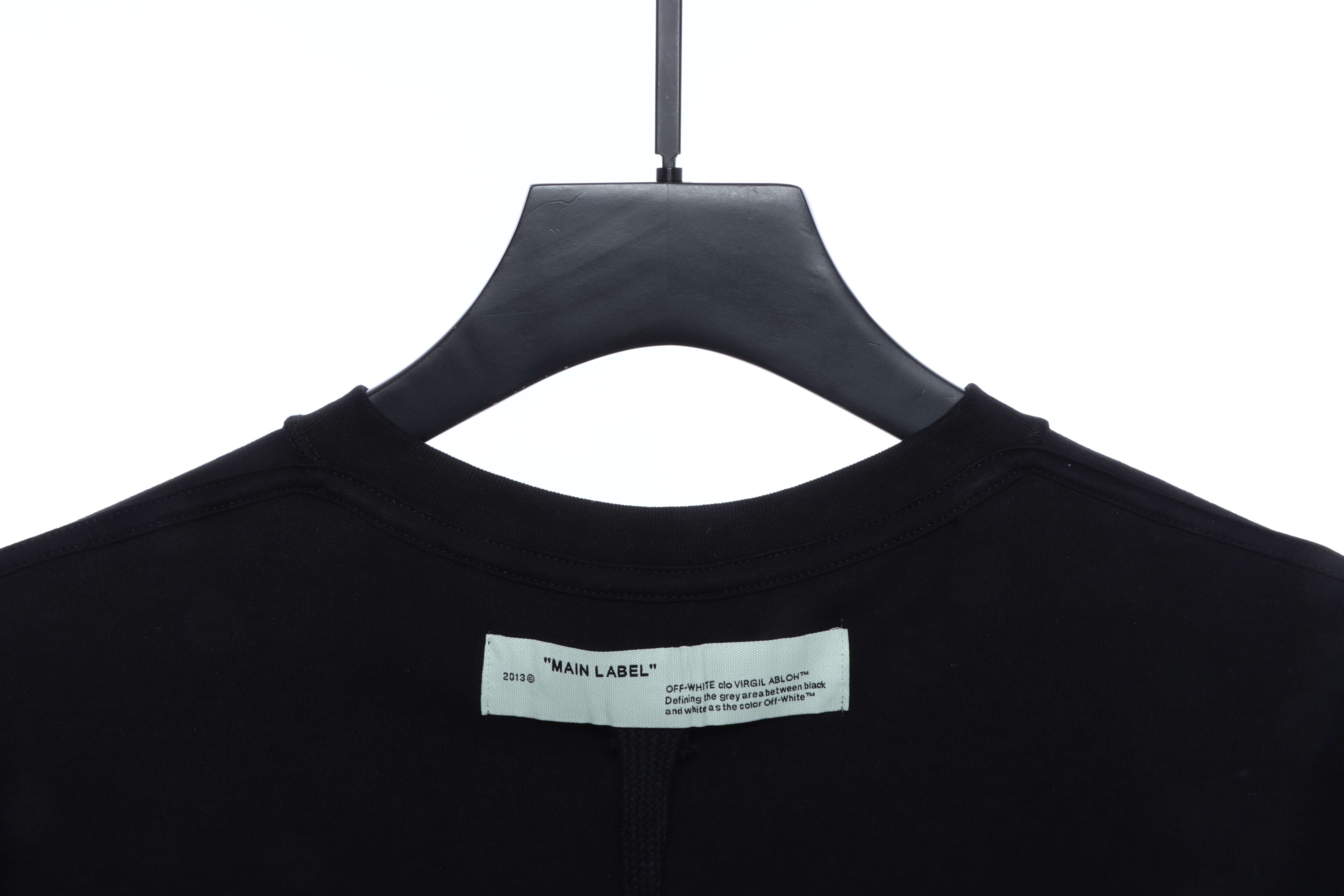 OW Incomplete Arrow Short Sleeve Black