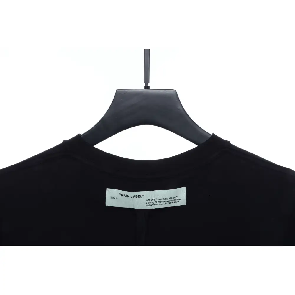 OW Incomplete Arrow Short Sleeve Black