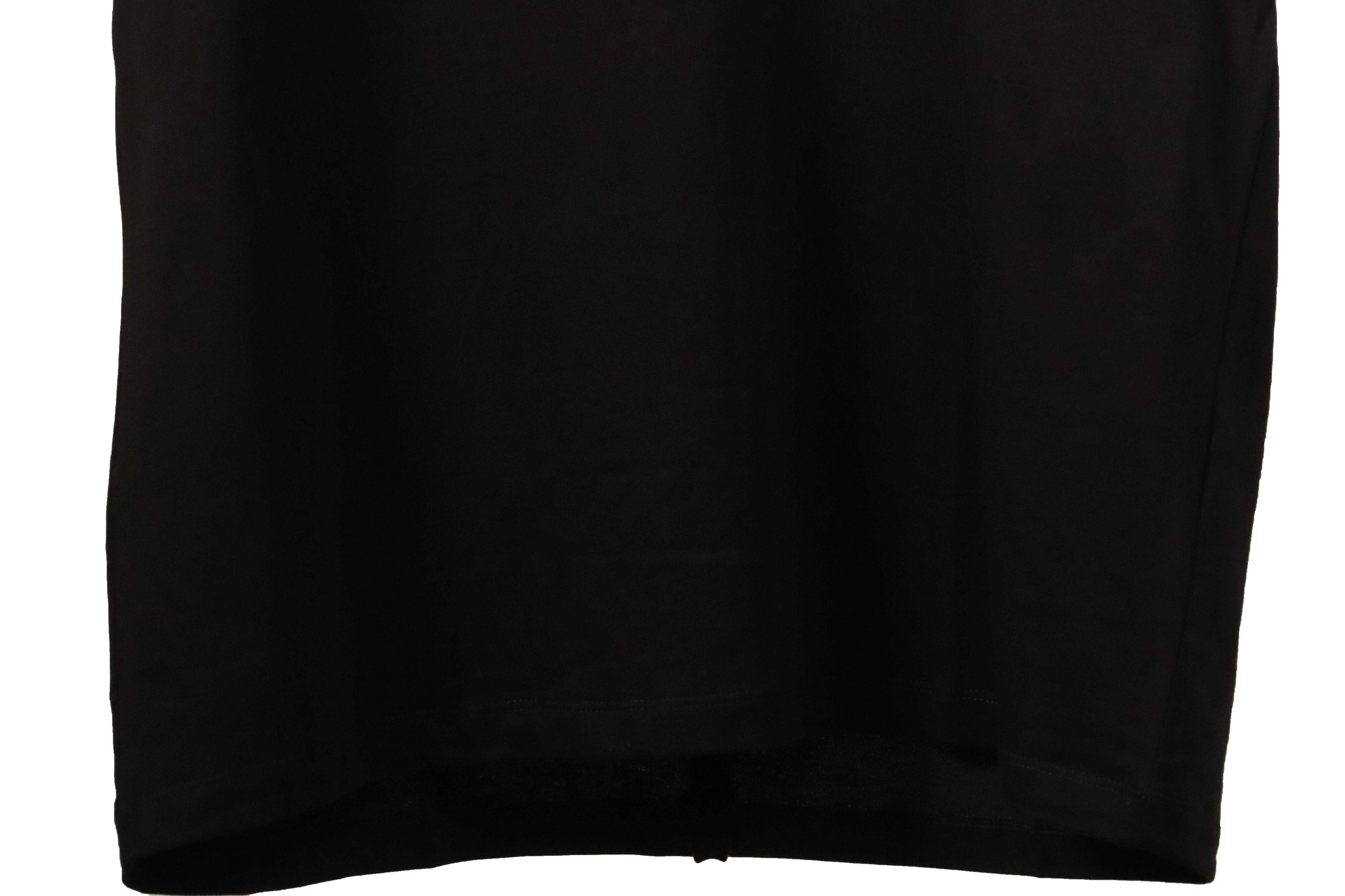 OW Incomplete Lines Arrow Printed Short Sleeve Black