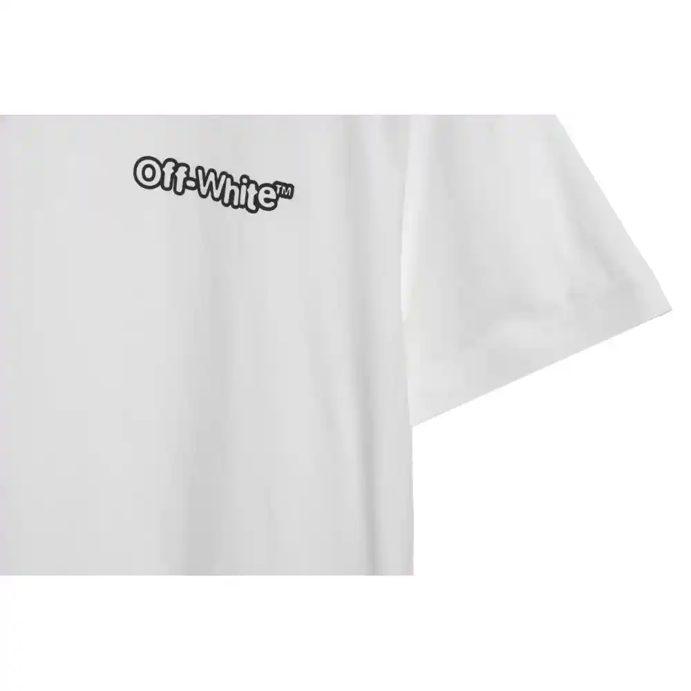 OW micro logo short sleeve white
