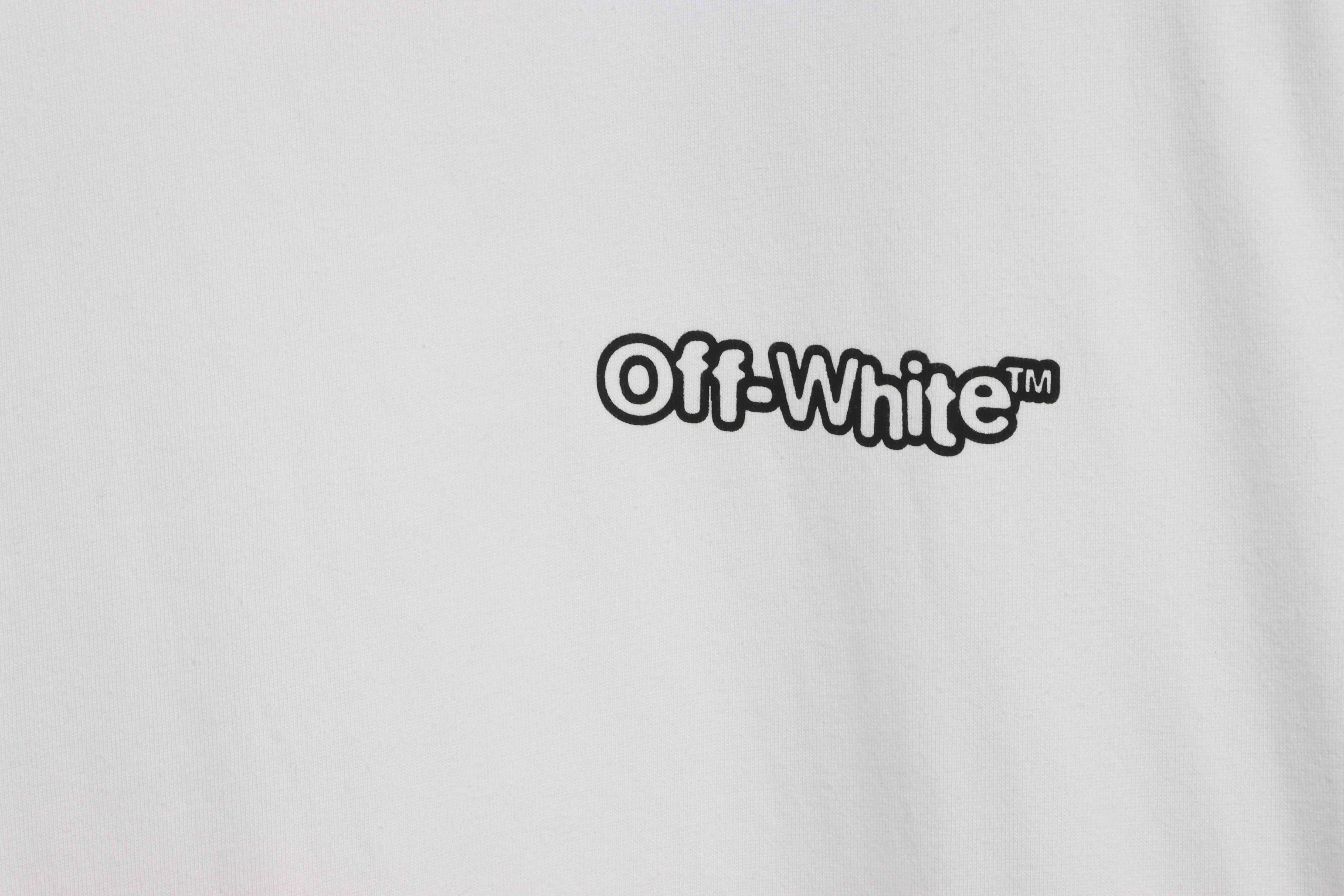 OW micro logo short sleeve white