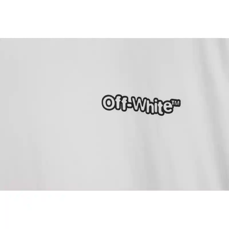 OW micro logo short sleeve white