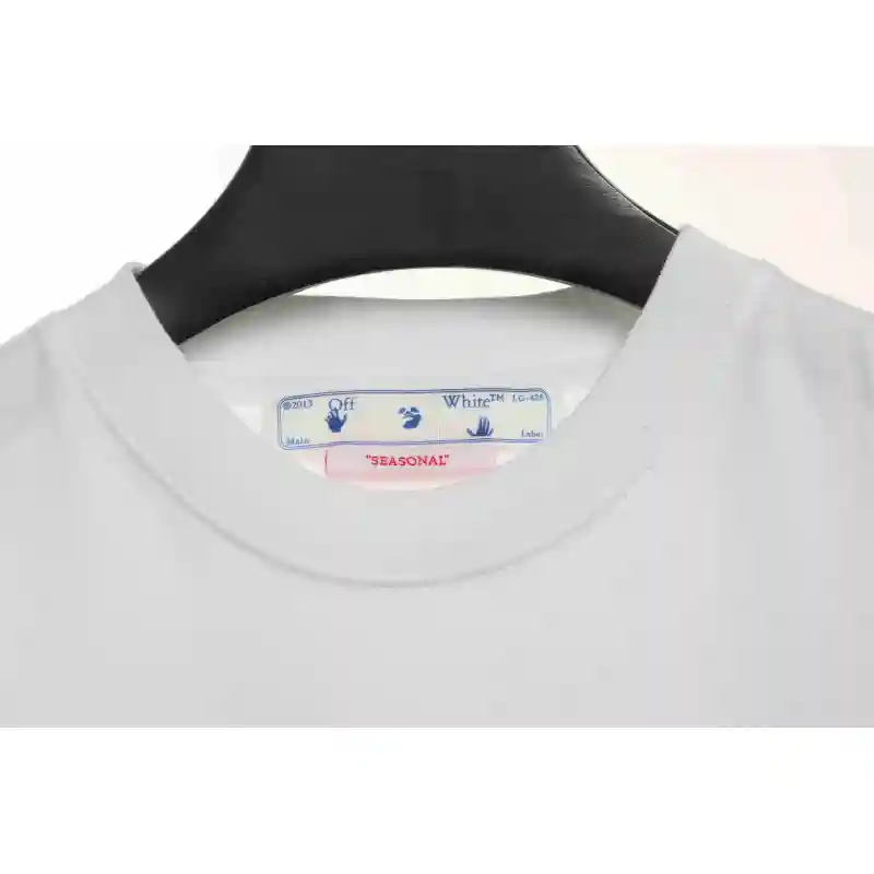 OW micro logo short sleeve white