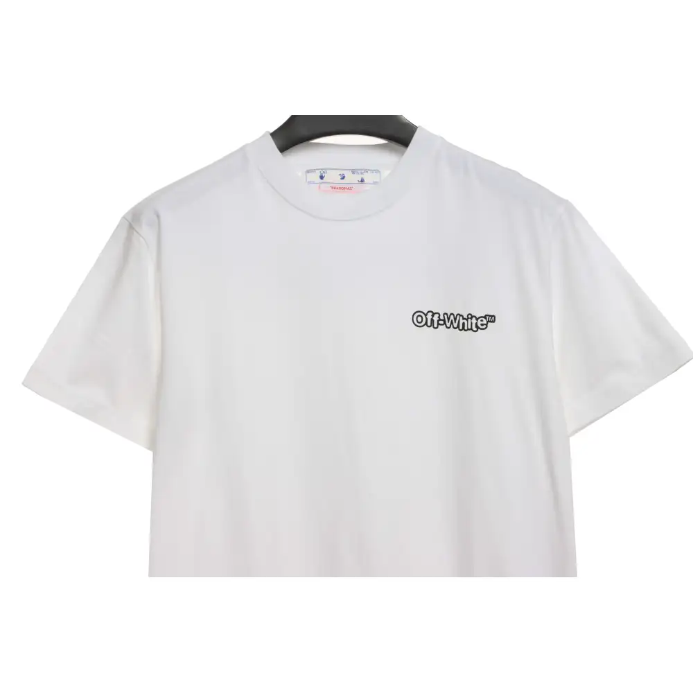OW micro logo short sleeve white