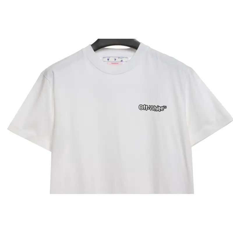 OW micro logo short sleeve white