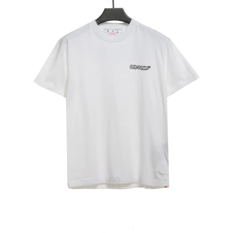 OW micro logo short sleeve white
