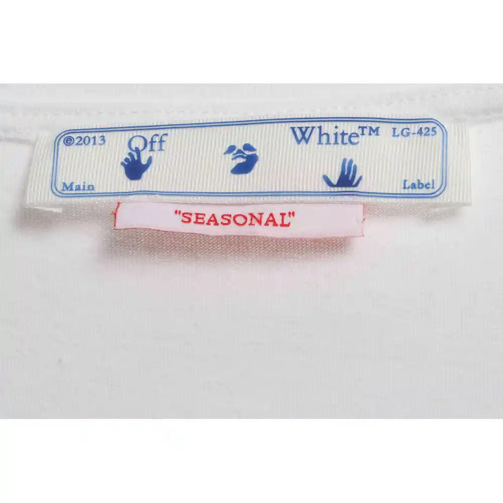 OW micro logo short sleeve white