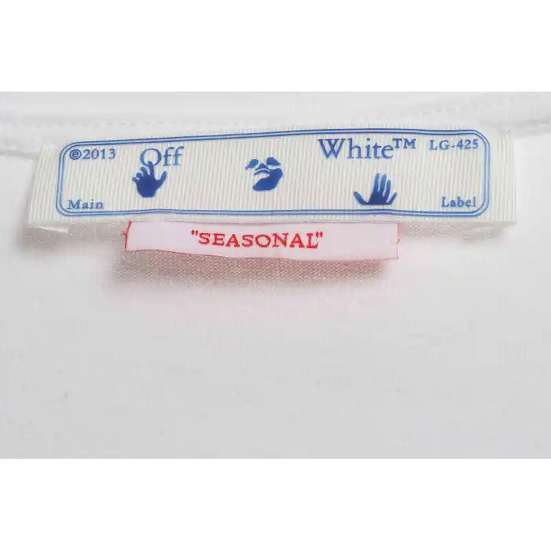 OW micro logo short sleeve white