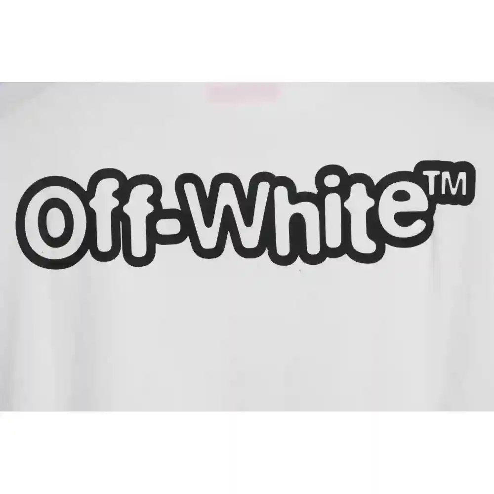 OW micro logo short sleeve white