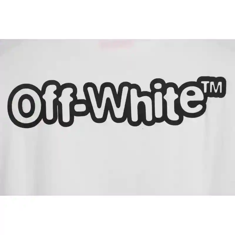 OW micro logo short sleeve white